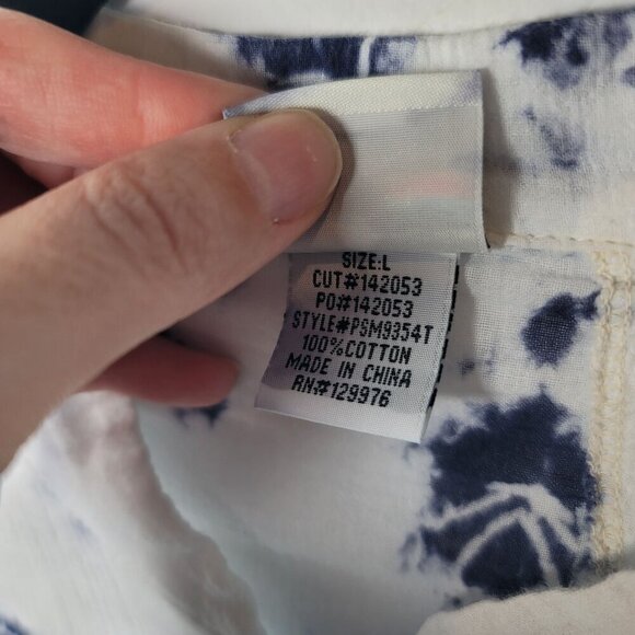 Mindset By XCVI Button Up Womens Large - Picture 7 of 9